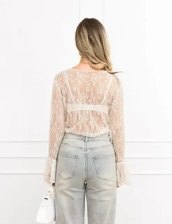 Kayla top off white
