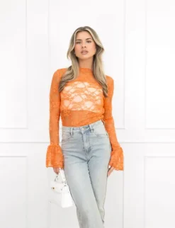 Kayla top oranje