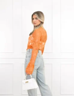 Kayla top oranje