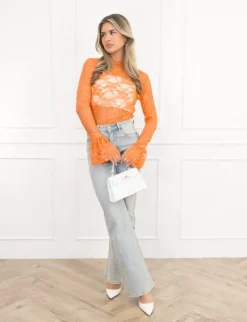 Kayla top oranje