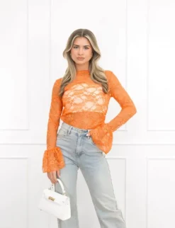 Kayla top oranje