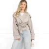 Kaylee jas taupe