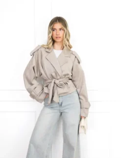 Kaylee jas taupe