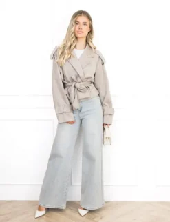 Kaylee jas taupe