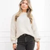 Kiki trui licht beige