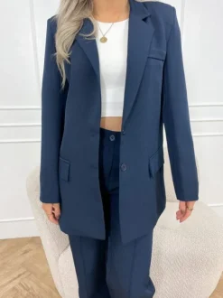 Laila blazer donkerblauw