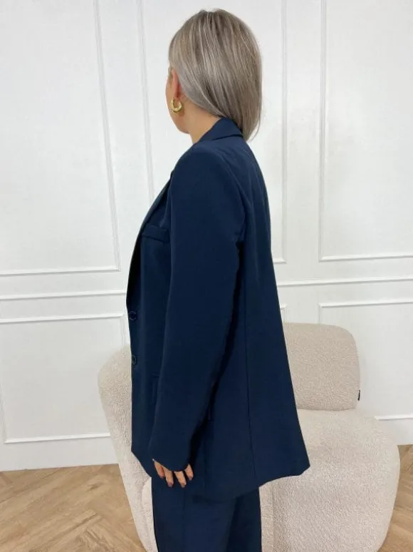 Laila blazer donkerblauw