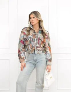 Larissa bomber jack print
