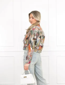 Larissa bomber jack print