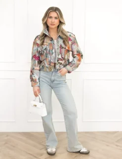 Larissa bomber jack print