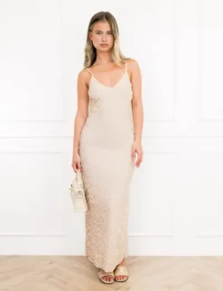 Laura jurk beige