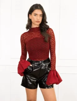 Lauren top rood