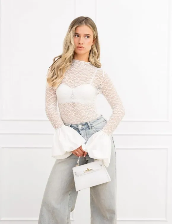 Lauren top wit