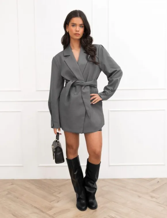 Lela blazer grijs