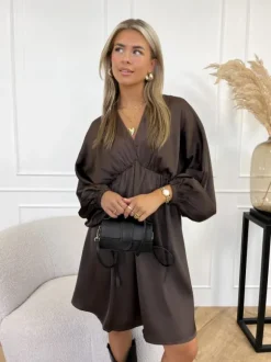 Lena jurk bruin
