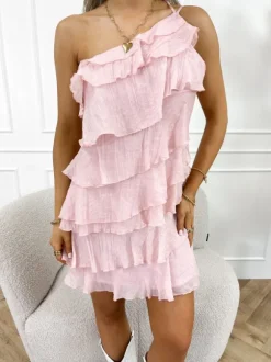 Leonie jurk roze