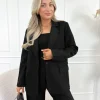 Liane strass blazer zwart