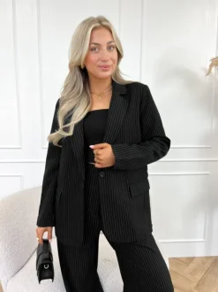 Liane strass blazer zwart