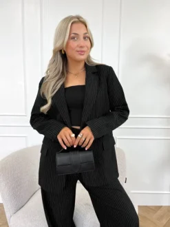Liane strass blazer zwart