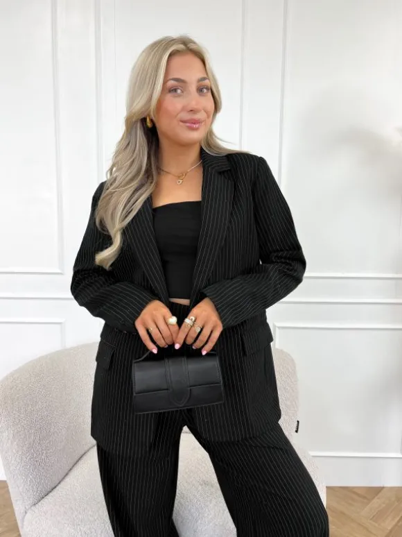 Liane strass blazer zwart