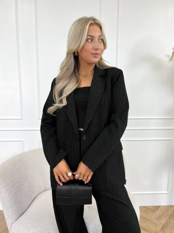 Liane strass blazer zwart
