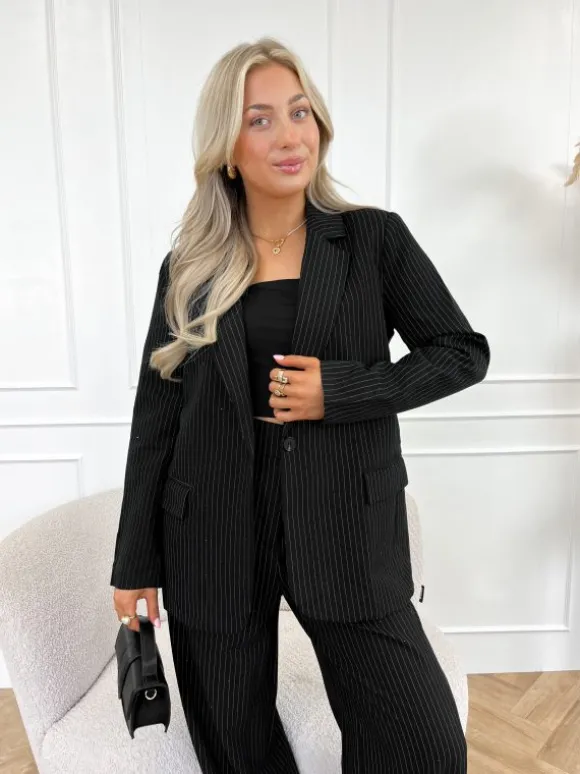 Liane strass blazer zwart