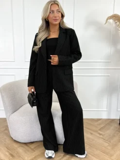 Liane strass blazer zwart