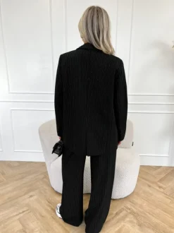 Liane strass pantalon zwart