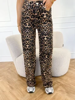 Lilian wide leg jeans panter