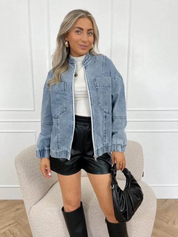 Livaa denim bomber