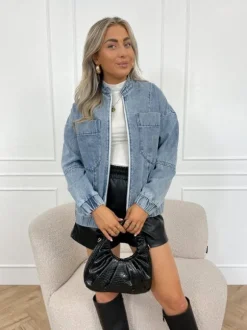 Livaa denim bomber