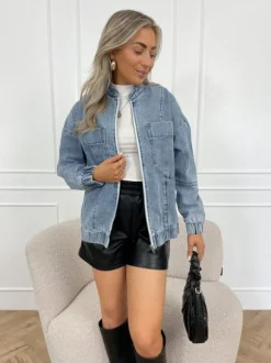 Livaa denim bomber