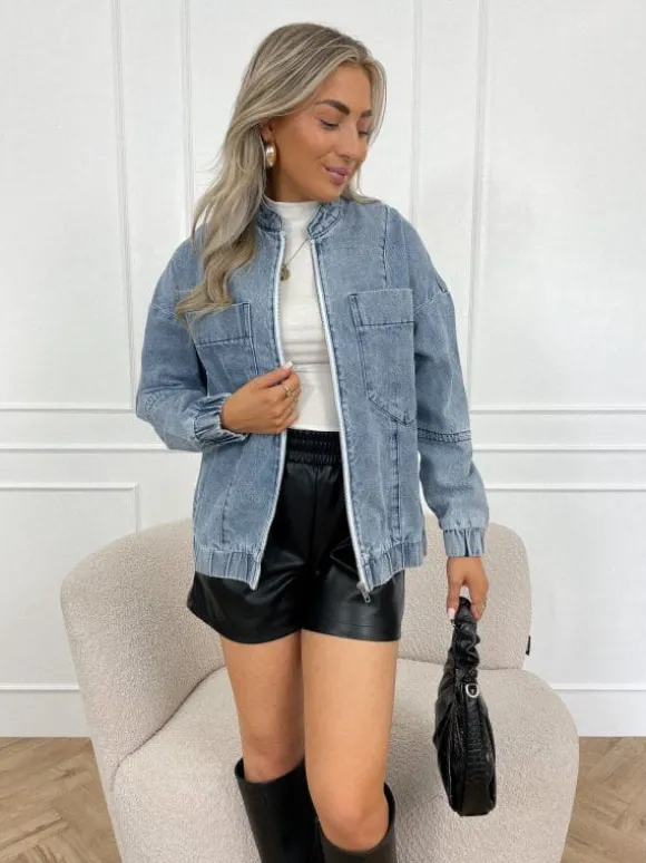 Livaa denim bomber
