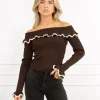 Lizzie top bruin