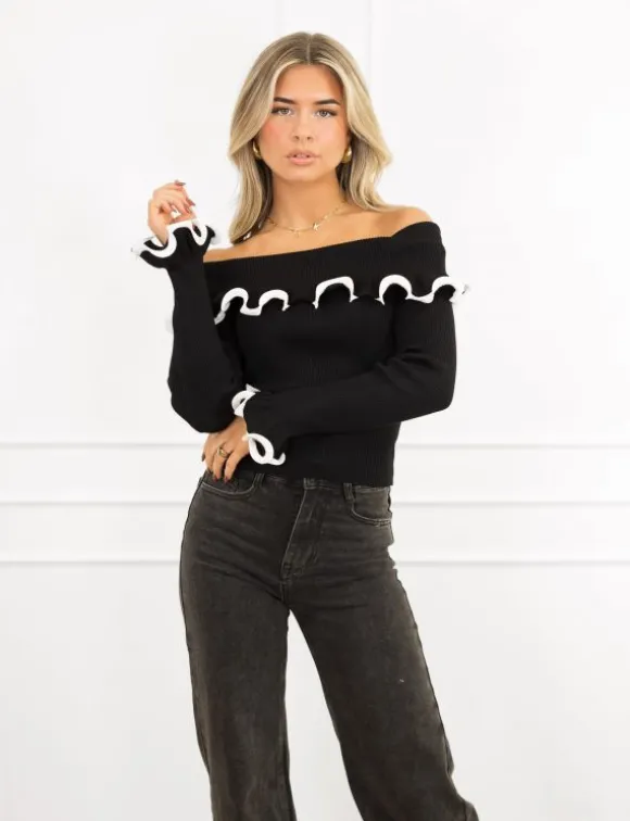 Lizzie top zwart