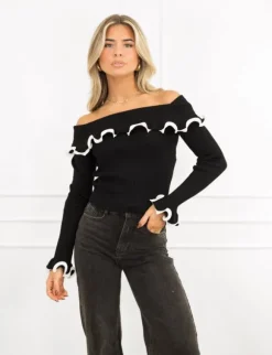 Lizzie top zwart