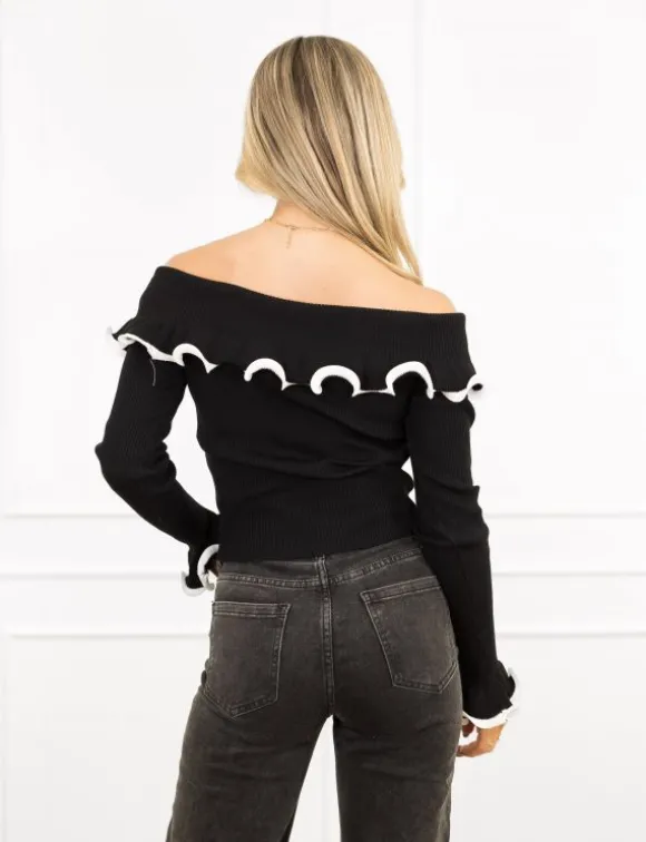 Lizzie top zwart