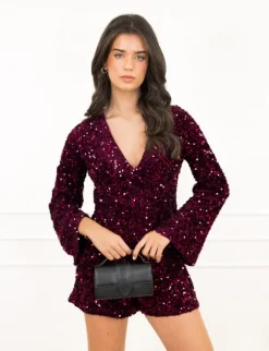 Loena playsuit bordeaux