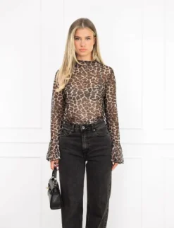 Loiza mesh top panter