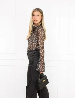 Loiza mesh top panter