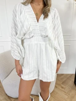Lolita playsuit off white