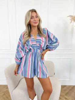 Lolita playsuit roze