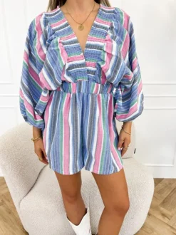 Lolita playsuit roze