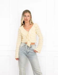 Lonne top butter yellow