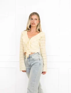 Lonne top butter yellow