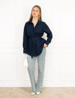 Lorena blouse donker blauw