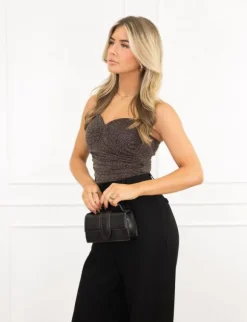 Lorien glitter body bruin