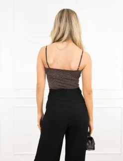 Lorien glitter body bruin
