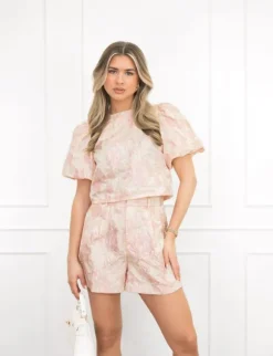 Lotte top roze