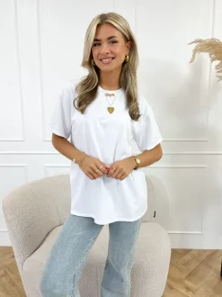 Louelle t-shirt wit